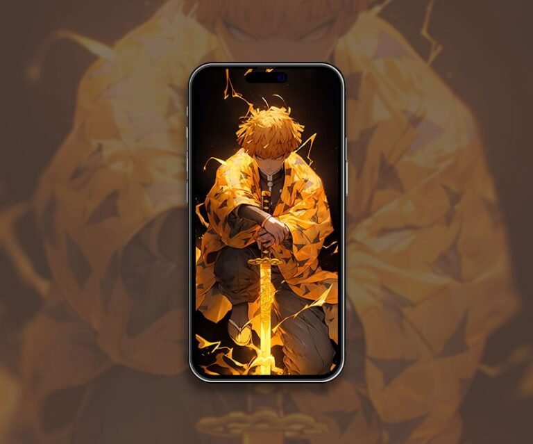 Zenitsu Agatsuma with Sword Wallpaper